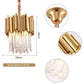 Dante Gold Round Petite Modern Crystal Pendant