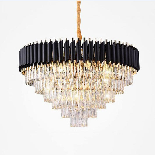 black crystal chandelier