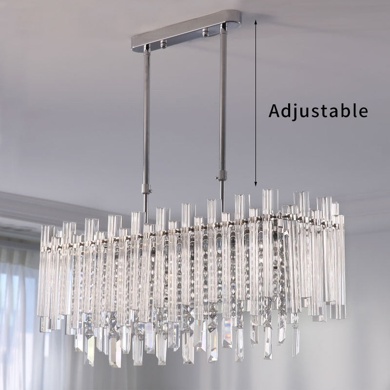 Laina Rectangle Crystal Chandelier