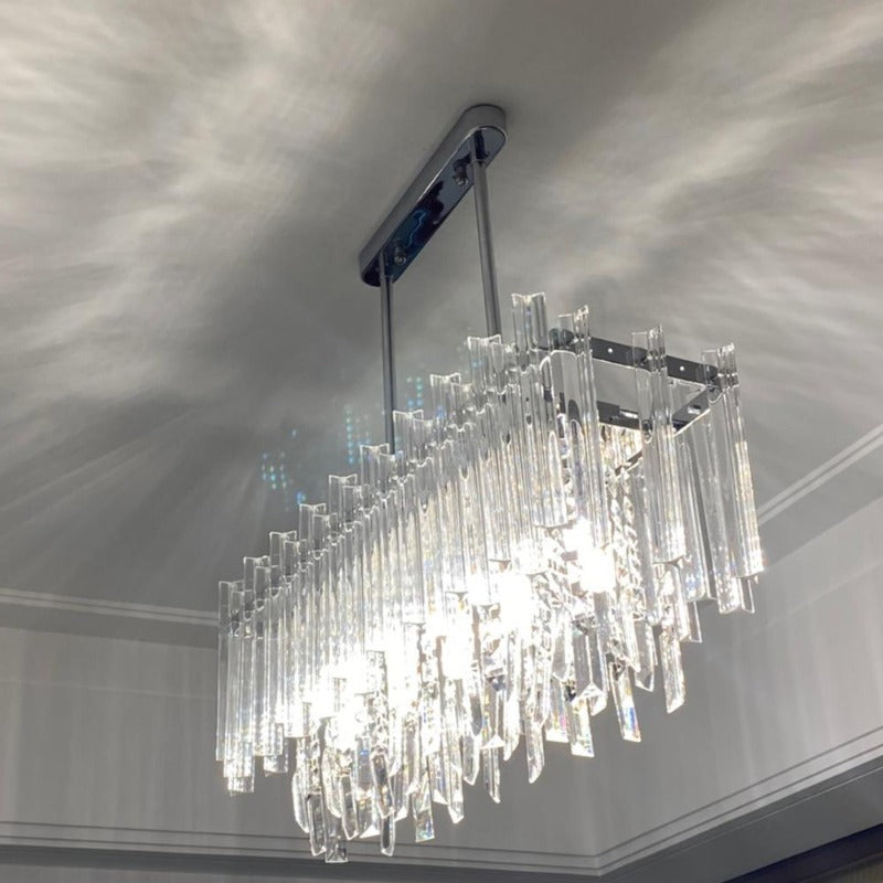 Laina Rectangle Crystal Chandelier