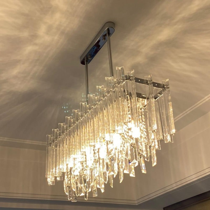 Laina Rectangle Crystal Chandelier