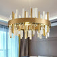 modern gold crystal chandelier