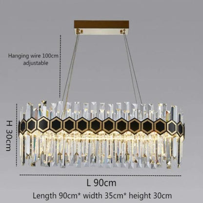 Donelle Oval Crystal Chandelier