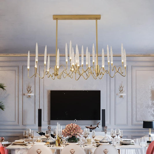 gold modern chandelier