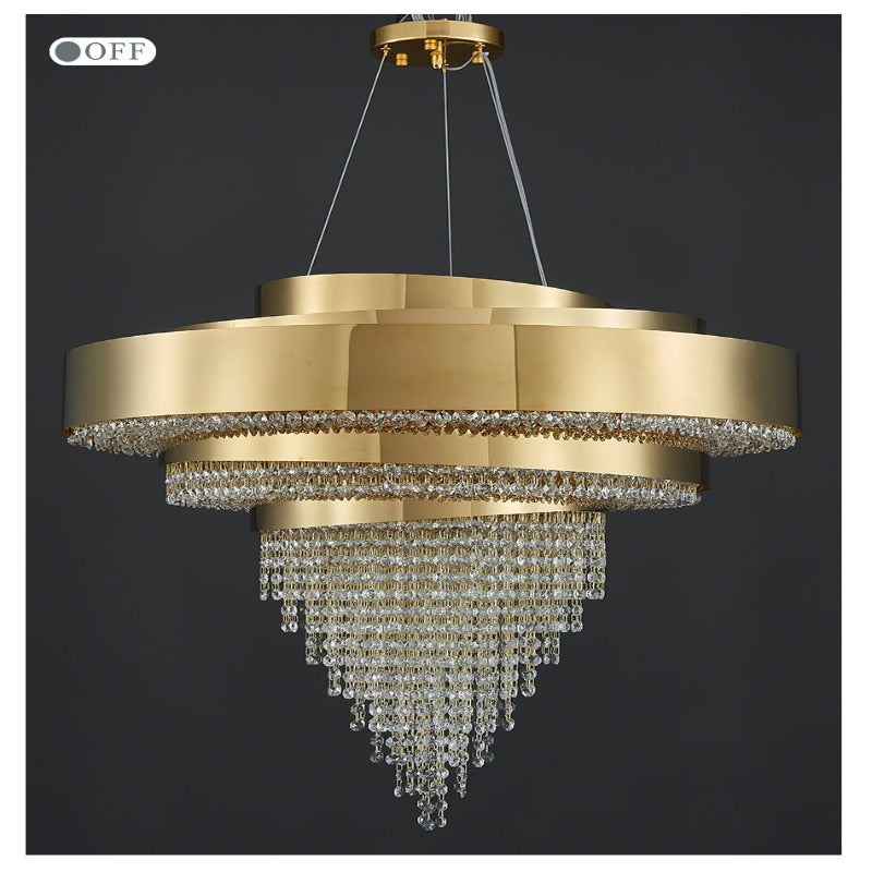 Abella Round Crystal Chandelier