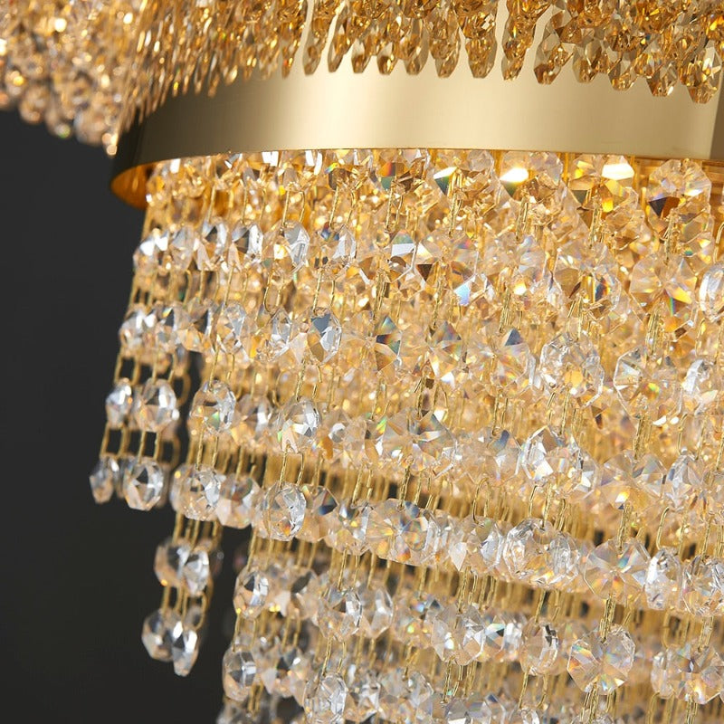 Abella Rectangular Crystal Chandelier