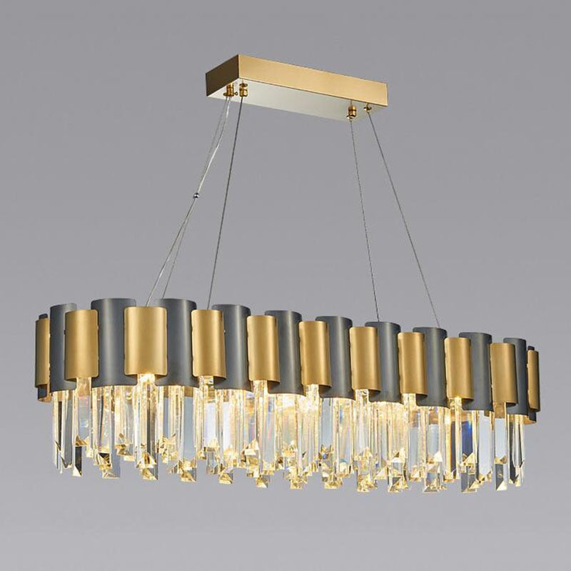 gold and silver chandelier