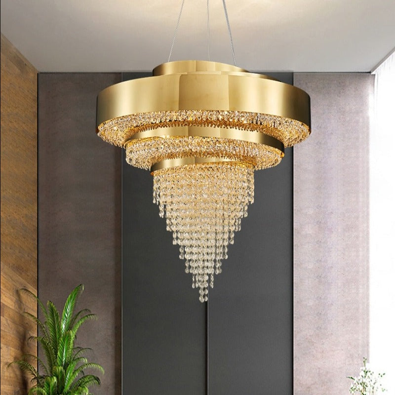 gold luxury chandelier