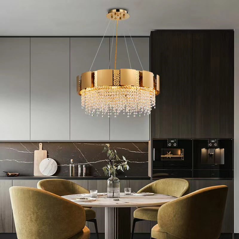 Calli Round Modern Crystal Chandelier