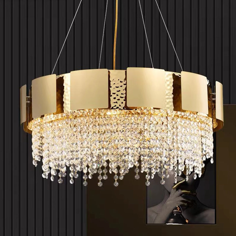 gold crystal chandelier