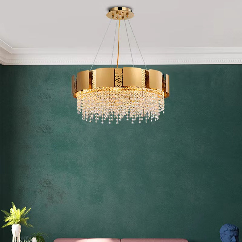 Calli Round Modern Crystal Chandelier