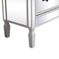 Allie Mirrored 3 Drawer Chest / NightStand in Antique White